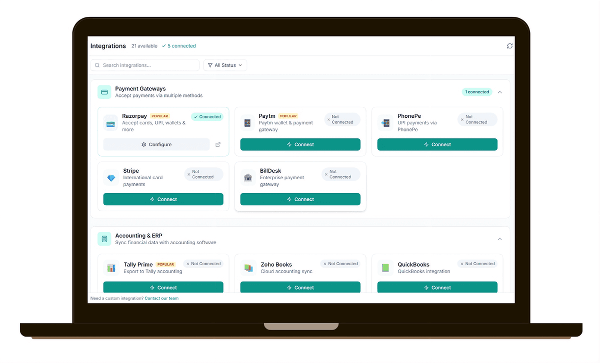 Payment Gateway Integration