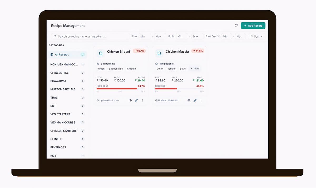 Recipe Management & Costing - Image 1