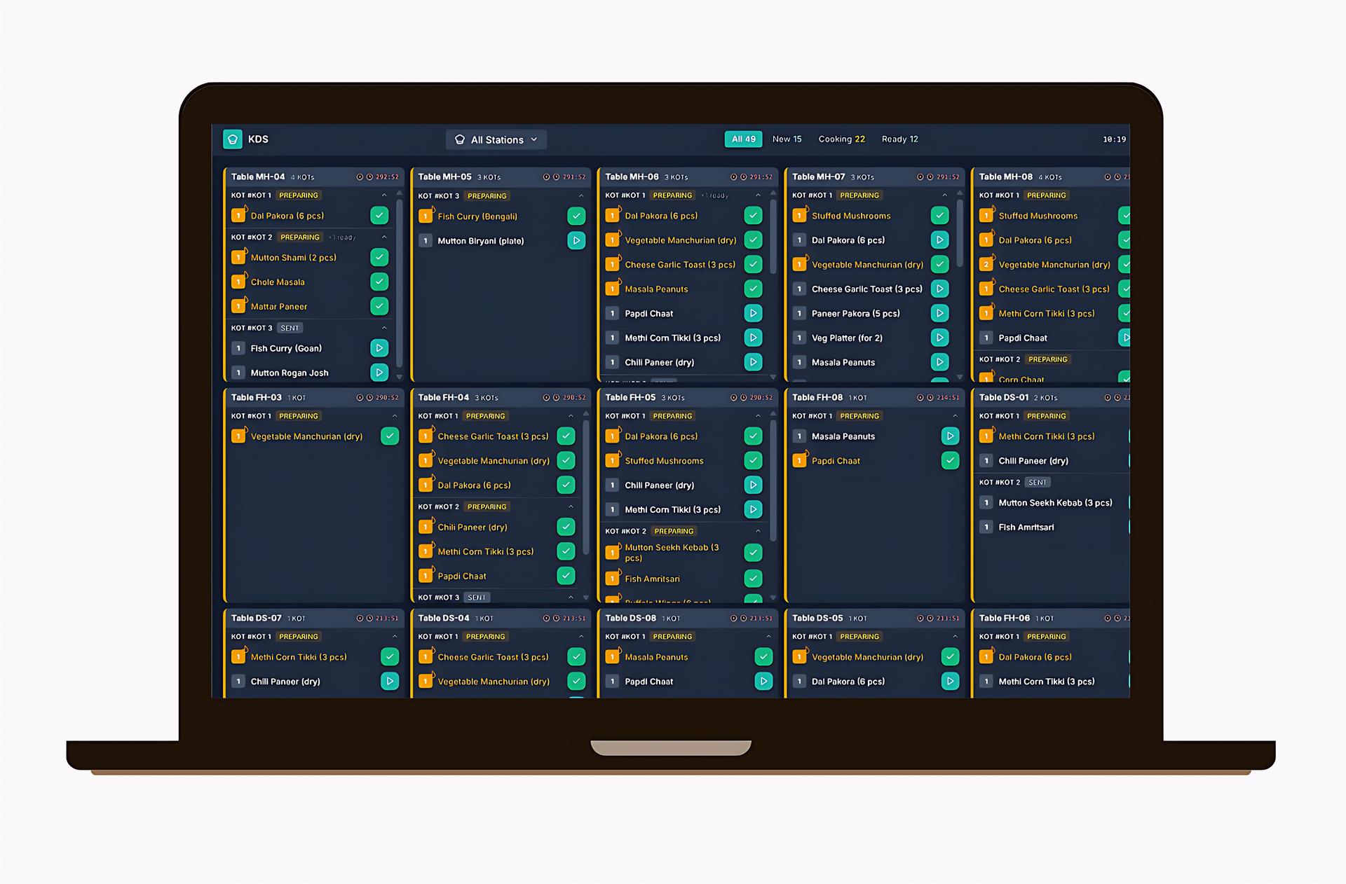 Kitchen Display Screenshot
